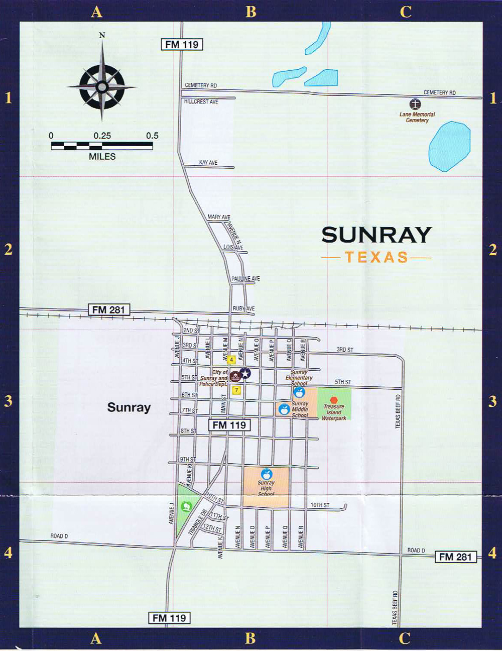 sunray street map